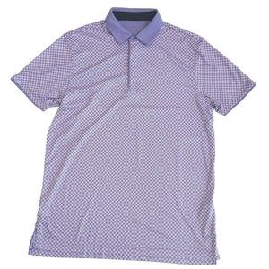 NWOT Mens Head Golf Lavender Dots Quick Dry Stretch SS Golfing Polo Shirt Size L